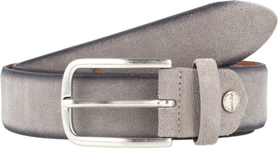 Vanzetti Cuir Ceinture Velours Belt W100 Light Grey Gris