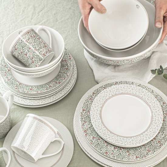 Laura Ashley Wildclematis Serviesset - Servies - Dinnerset Giftset 16 Delig van Merkloos — afbeelding 2