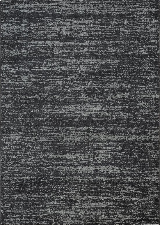Relax Oslo - Tapis uni à poils ras - Tapis moderne - Zwart- 200x290 CM