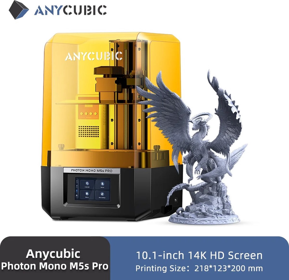 Bol.com T&L Store® 3D Printers - Photon Mono M5s Pro - 150mm/u - 2mm Shell Dikte - Luchtverwarmer en Reiniger - LCD Scherm - 14K... aanbieding