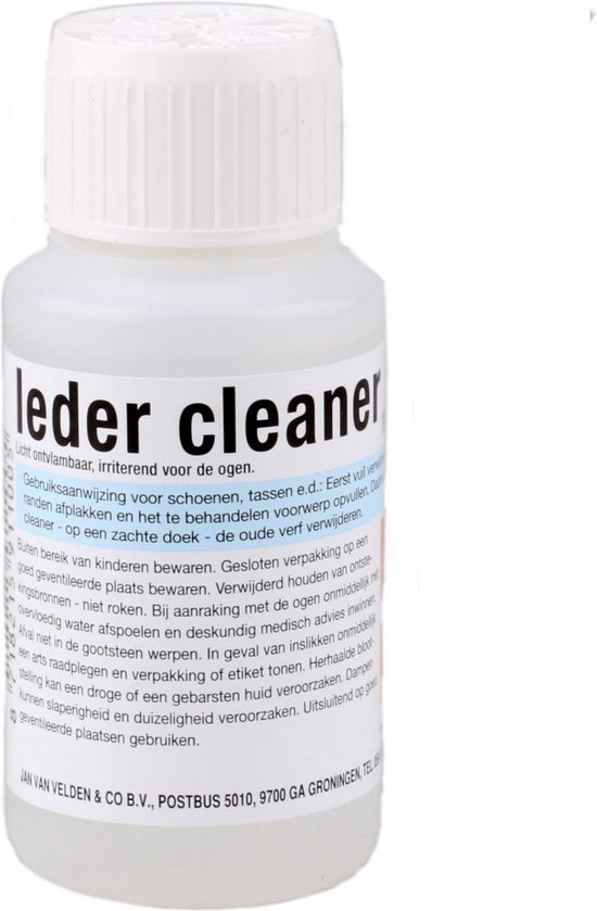 Leder cleaner Decapant gebruiken voor het verven van schoenen en laarzen bol