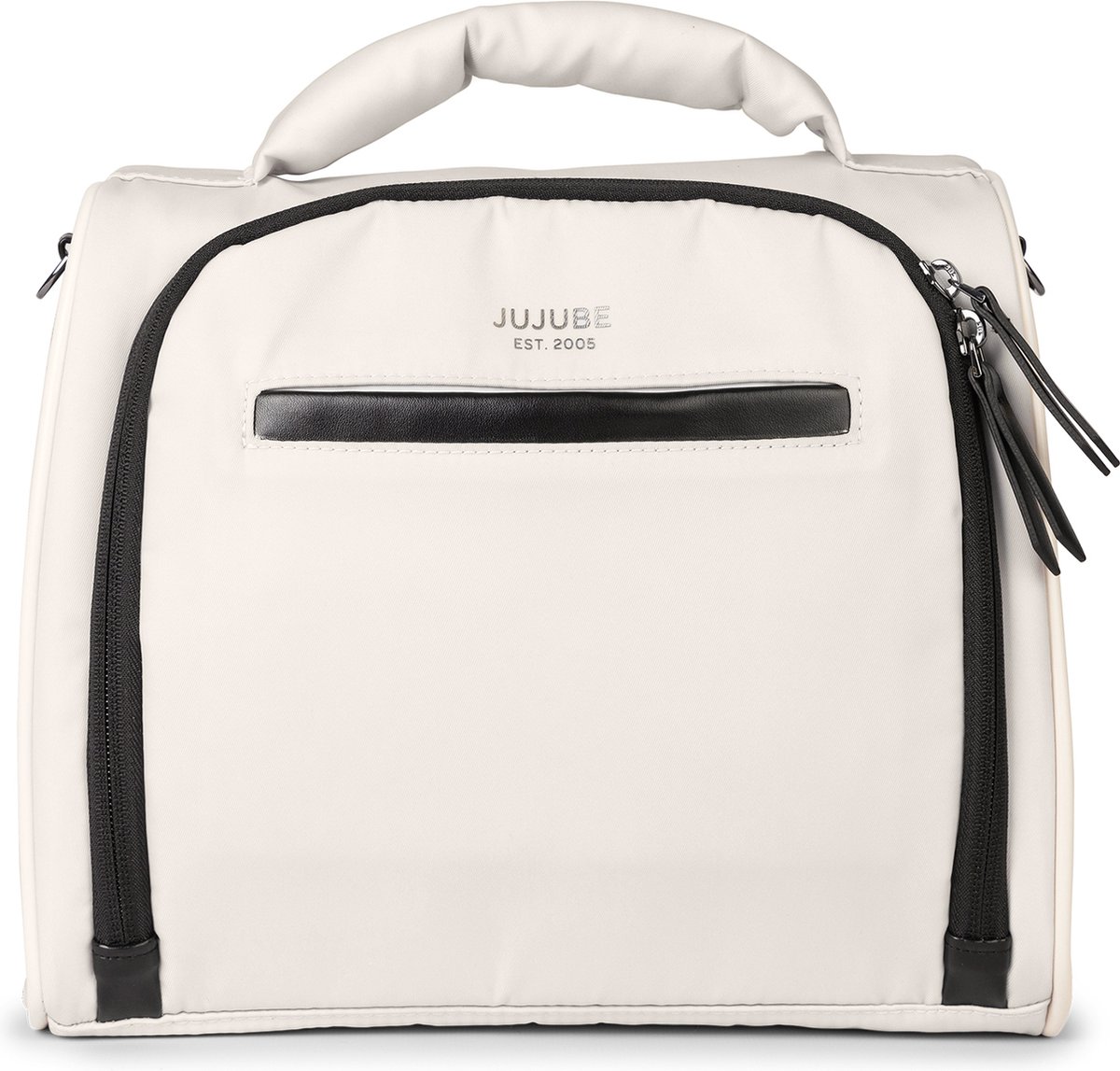 JuJuBe x Witney Carson Insulated Bottle Bag Cloud - Geïsoleerde Flessentas voor Baby en Lunch - Afneembare Schouderband - Ruimte voor 3 Flessen - Waterdichte PEVA Voering - Netvakken en Elastische Flessenband - 26,7 x 22,2 x 15,9 cm