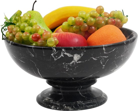 GROTE FRUITSCHAAL pastel roze 35 cm - Design