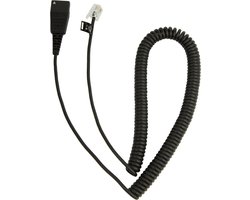 Jabra QD Cord, Coiled, Mod. Plug 2 m