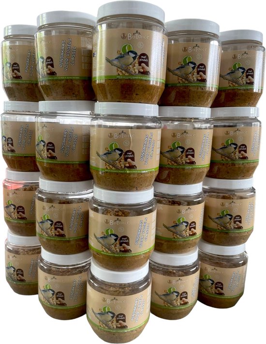 Vogelpindakaas 12x | Voordeelverpakking | Vogelvoer Buitenvogels | Pindakaas Voor Vogels | Pinda Voor Vogels | Vogel Pindakaas