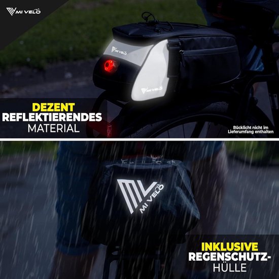 2in1 Fietstas & Rugzak - 28L Waterdicht - Bagagedragertas voor E-bikes