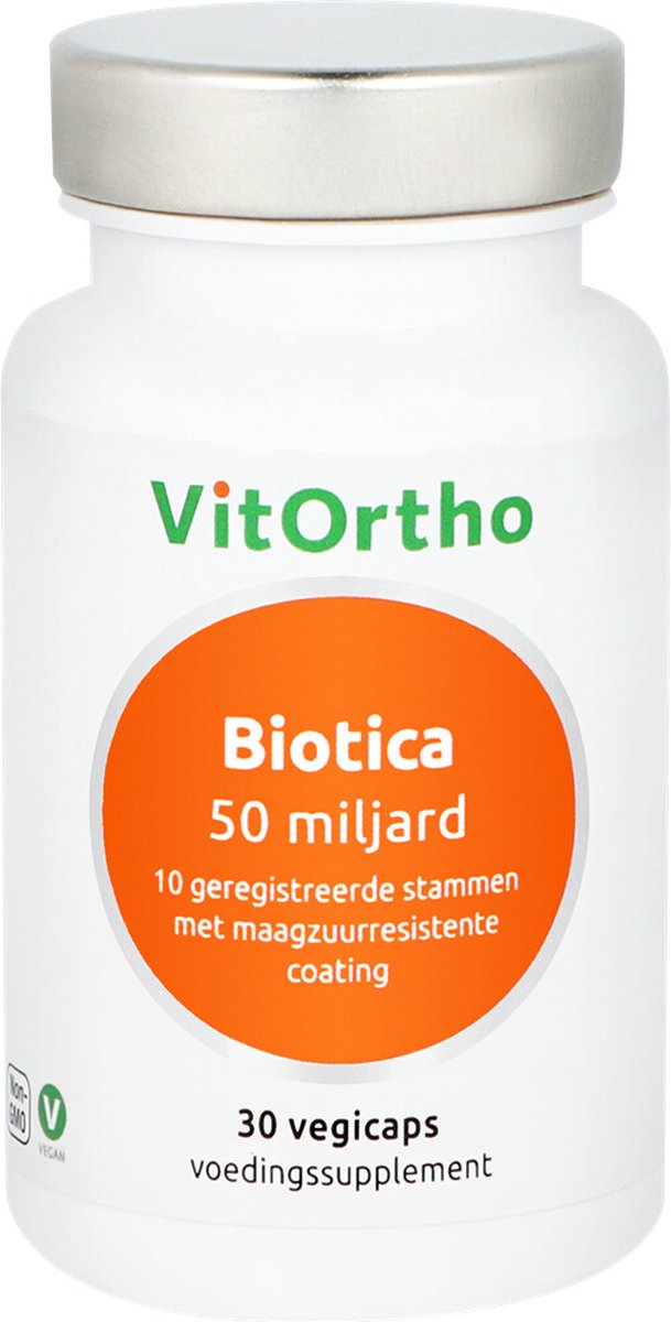 Goedkoopste VitOrtho Biotica 50 miljard - 30 capsules - Probiotica