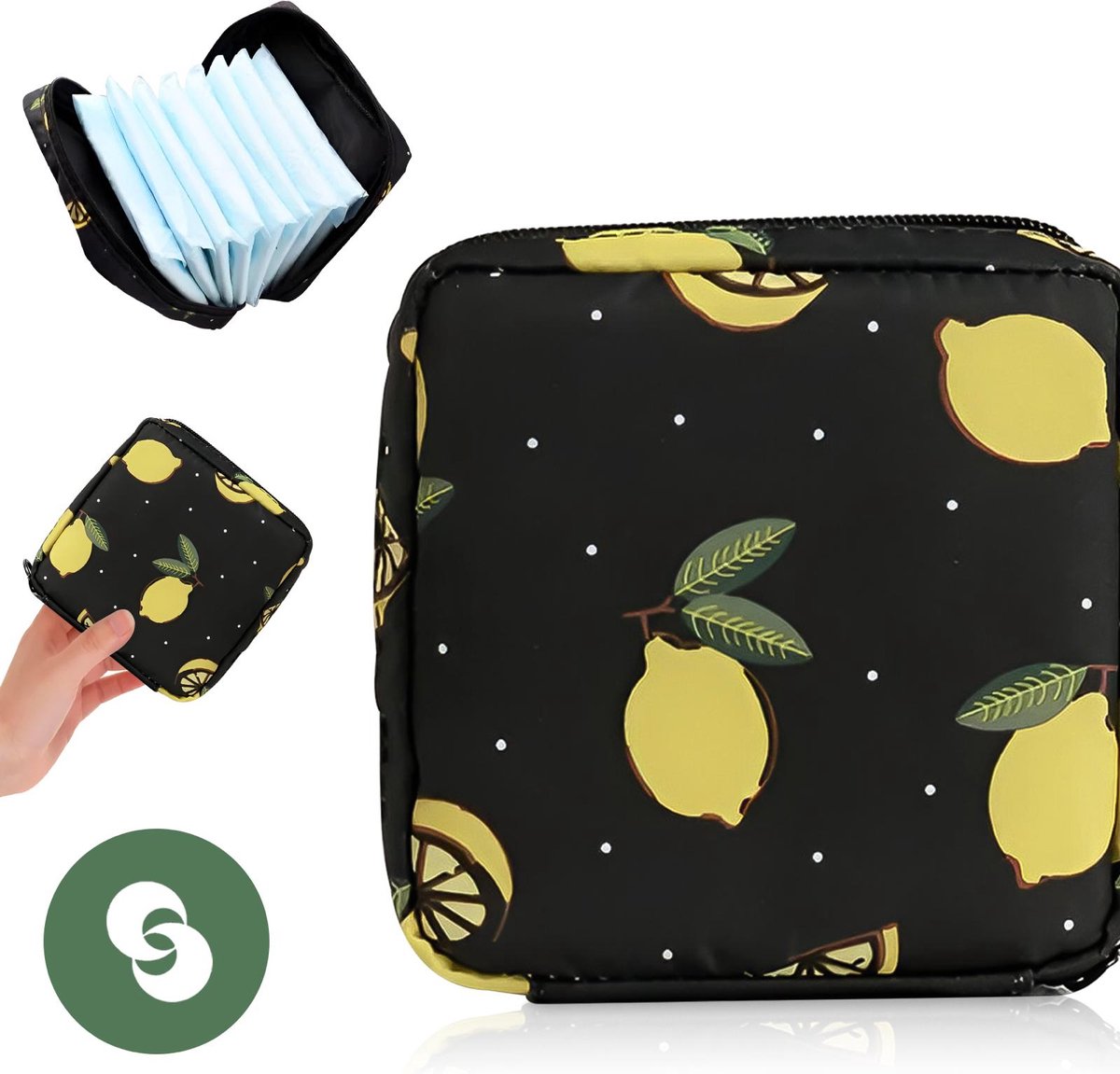 Sporgo 5 kleuren make-up tas multifunctioneel draagbaar ritssluiting, voor cosmetica, kleingeld, toiletartikelen, Meerkleurig