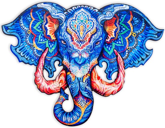 Houten Olifanten Puzzel voor Jong en Oud