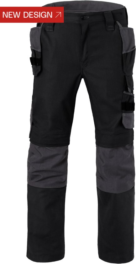 HAVEP Werkbroek kniezakken gereedschapszakken Attitude 80230 Zwart Charcoal 56 bol