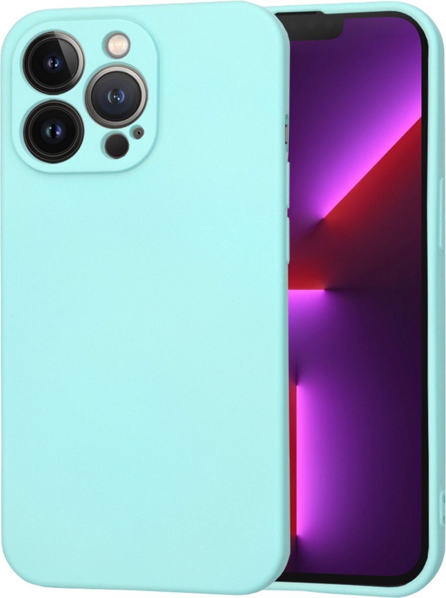 Techsuit Soft Flex Silicone Back Cover hoesje voor Apple iPhone 13 Pro - Sea Blue