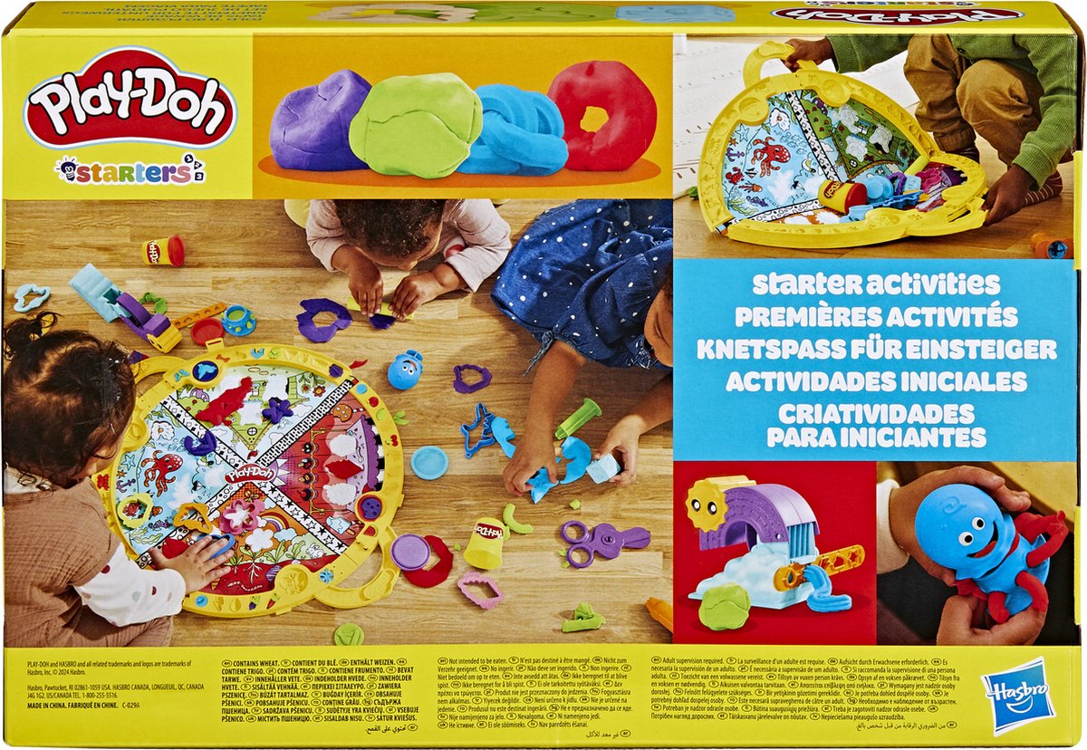 Play-Doh Opvouw en Meeneem Speelmat - Boetseerklei - 4 Play-Doh potjes - Eenvoudig op te bergen - Knutselen voor kinderen — afbeelding 9