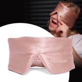 Slowwave Premium Silk Sleep Mask - Zijden slaapmasker - Mulberry Silk - 100% verduisterend - Supercomfortabel in alle slaapposities - Beschermt de gezichtshuid - Hypoallergeen, antibacterieel en ademend - Kleur: Rose Quartz (roze)
