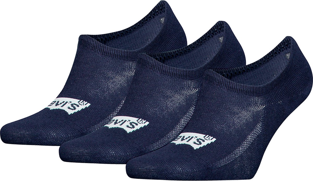 Levi’s 6-Pack Footies Antislip Gerecycled Heren Dames marine – 701224671 Blauw