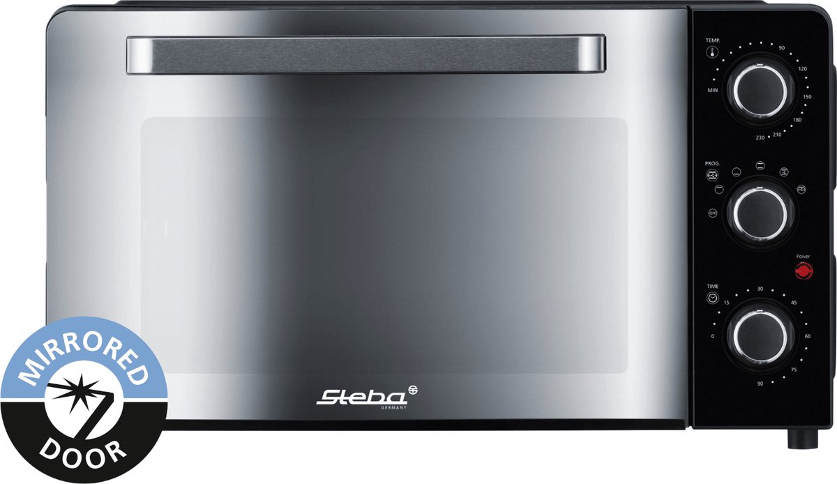 Steba KB224- Grill Bakoven met Draaispit 24L Vrijstaand 1500 Watt PFAS vrij zwart