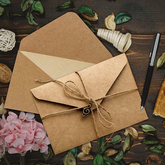 Zasvec Briefpapierset, envelop, vintage, papier, vintage, schrijfwaren, inclusief 20 vintage briefpapier, 10 vintage enveloppen en 10 stickers voor waszegels