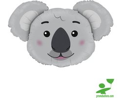 Koalakop 94 cm (flat) folieballon van Grabo