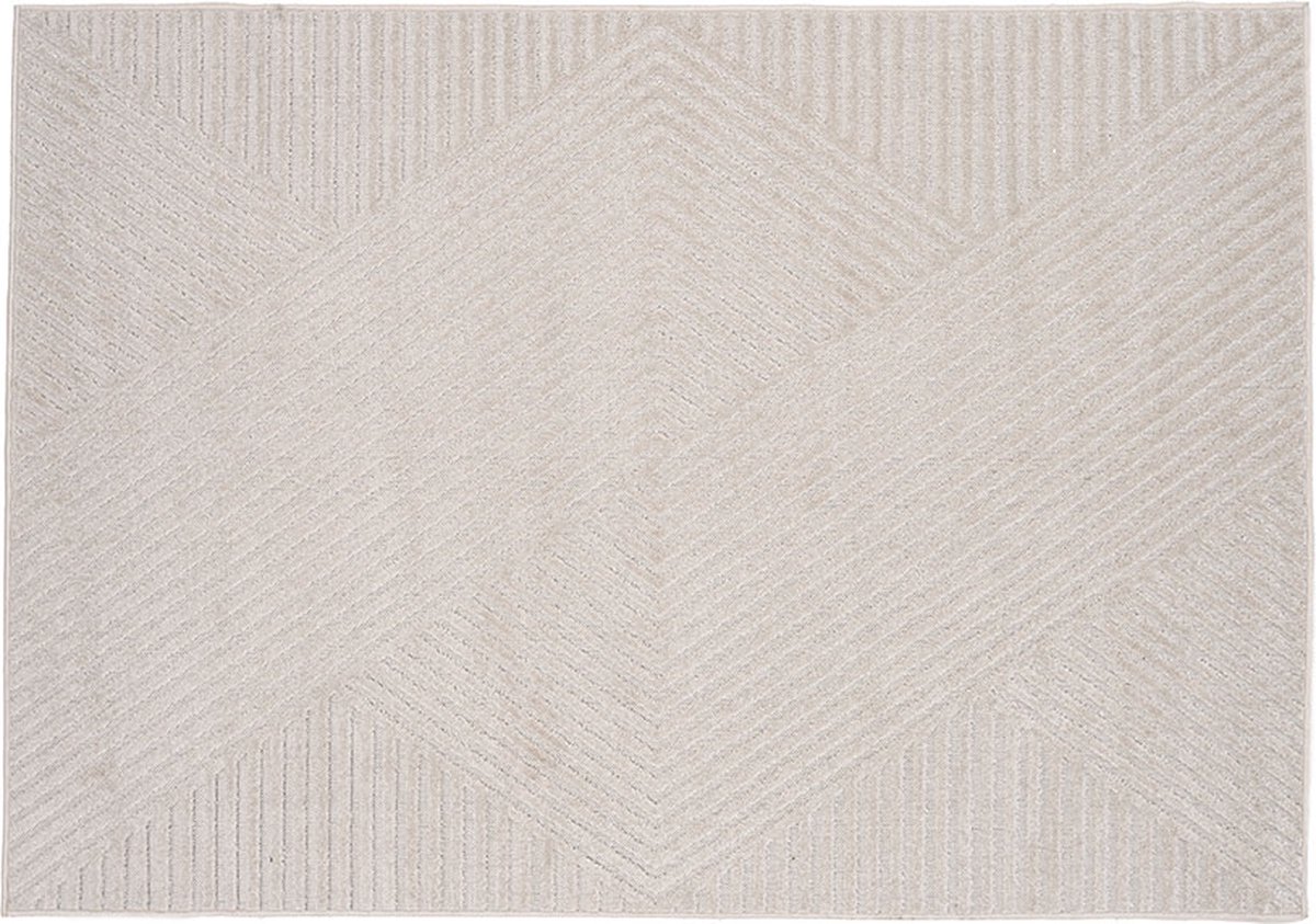 Aron vloerkleed 340x240cm wit.