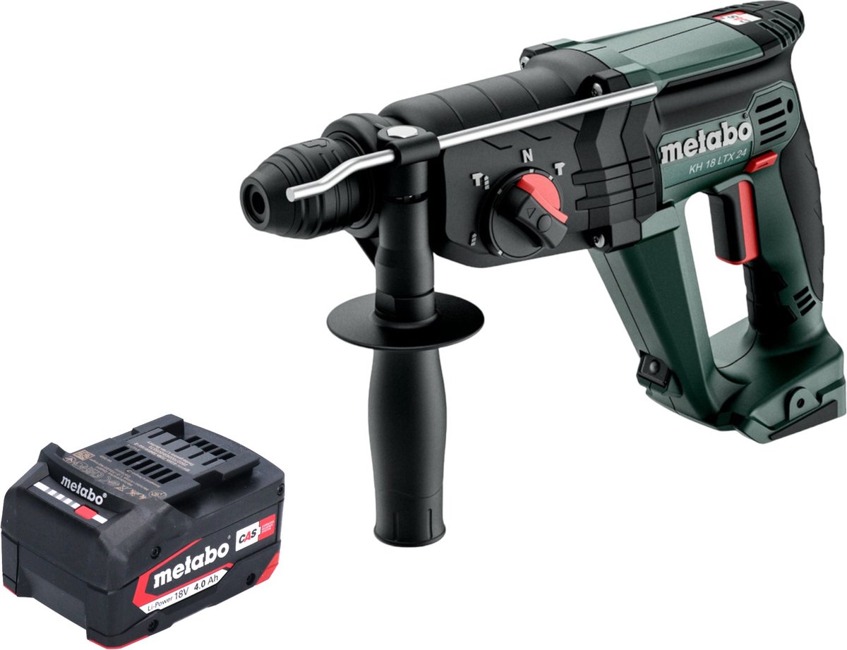 Metabo KH 18 LTX 24 accu combihamer 18 V 2.1 J SDS Plus + 1x accu 4.0 Ah - zonder lader