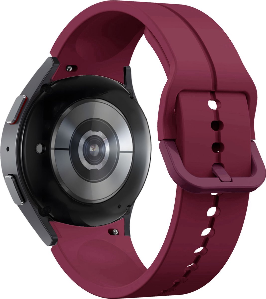 Horlogebandje voor Samsung Galaxy Watch 6 / 6 Classic / 5 40 MM & 44 MM / 5 Pro / Watch 4 & Watch 4 Classic / Watch 3 41MM – Siliconen – Wijn Rood Comfortabel & Waterbestendig