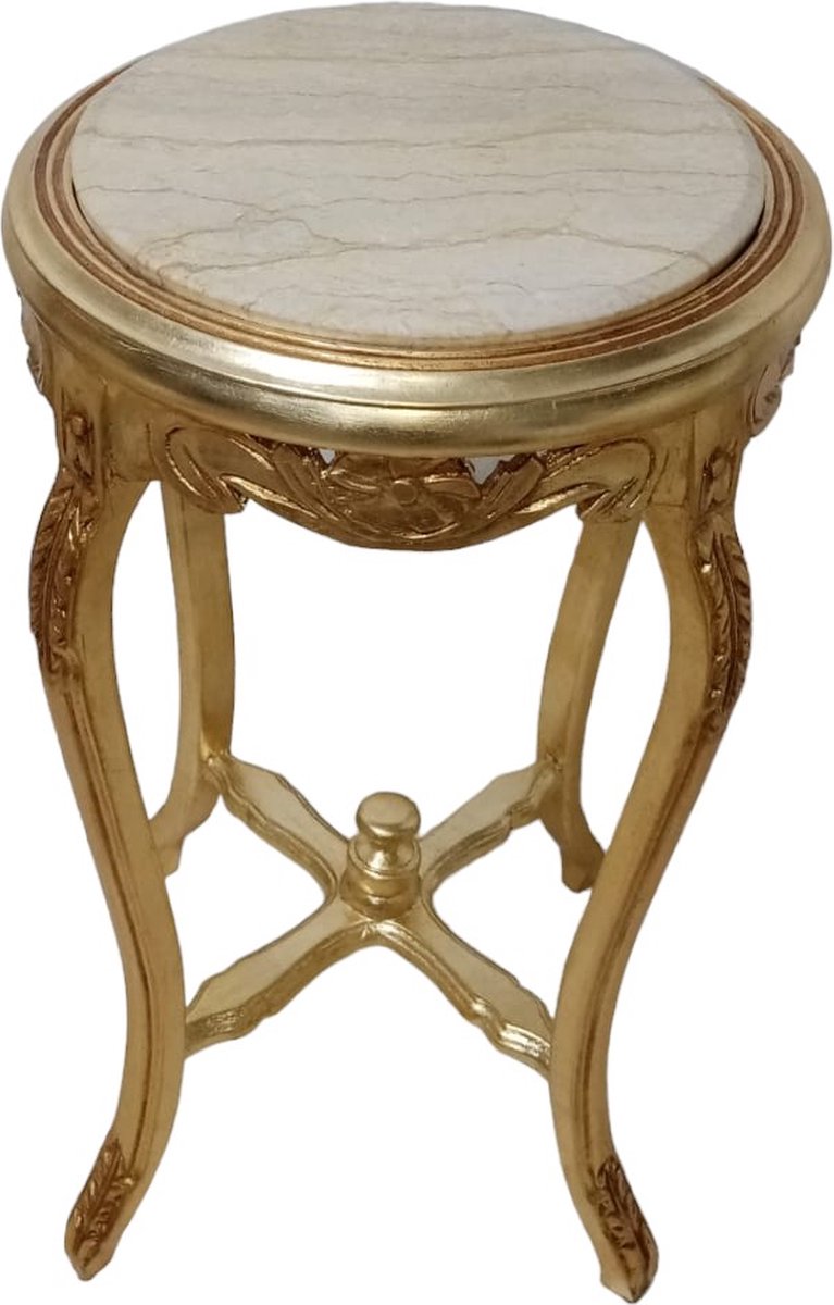 Barok rond bijzettafeltje goud
