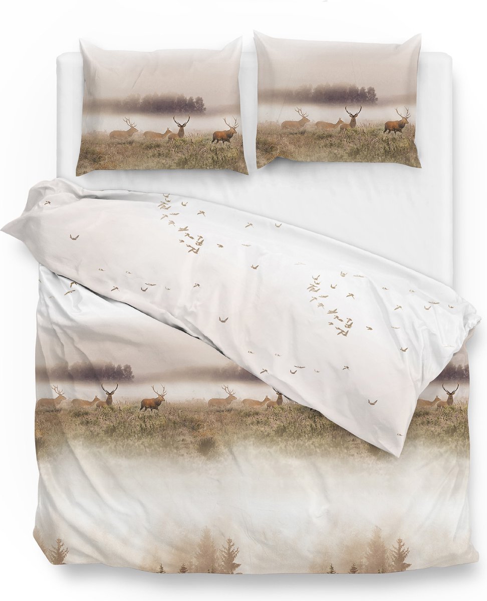 Snoozing Lake flanel dekbedovertrek - Wit Snoozing Lake flanel dekbedovertrek - Wit