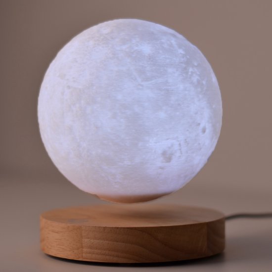VGAzer zwevende maan lamp, 16 kleuren, 20 modellen, magnetische levitatie, licht draaien vrij, kantoorkamer decor, cadeau