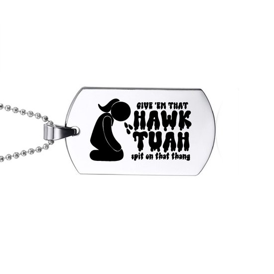 Foto: Ketting rvs give em that hawk tuah spit on that thang