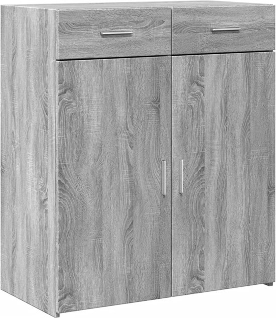 vidaXL Dressoir 30x42,5x93 cm bewerkt hout sonoma eikenkleurig, kast, opbergkast, bijzetkast, wandkast, houten kast, opslagkast, kasten, wandkasten