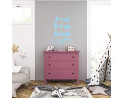Muursticker Je Mag Trots Zijn Op Jezelf Licht Blauw groot