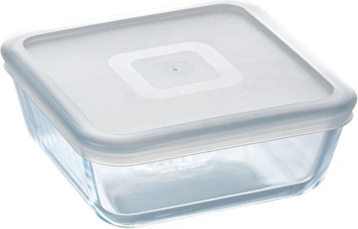 Pyrex - Cook & Freeze Schaal Vierkant met Deksel 20 x 20cm - Transparant — cadeau in Koken & Dineren - foto 3