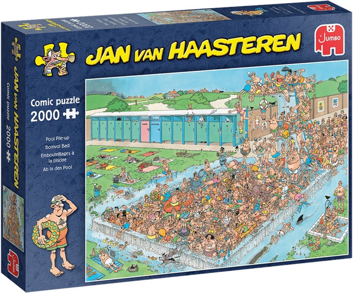 Jan van Haasteren - Bomvol Bad - 2000 stukjes puzzel — afbeelding 8