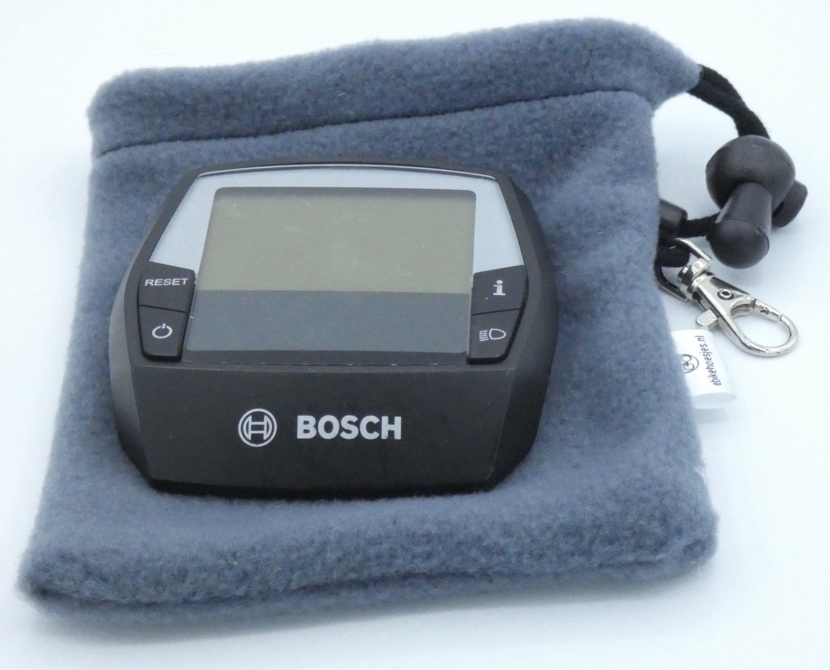 Bosch ebike display L hoesje displayhoesje intuvia -Lovens Zilver DLX - fleece
