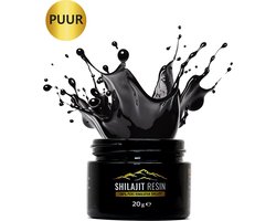 Shilajit Resin 20 gram | 60-80% Fulfic Acid | Mumijo | Rijk in 85+ Trace Minerals | Afkomstig uit de Himalaya