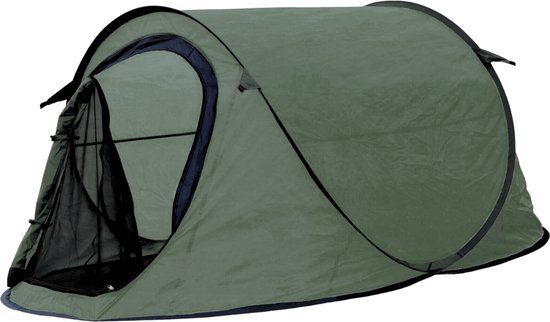 HIXA Pop-Up Tent - 1 Persoons - Groen - festival - 220x120x95cm - Kamperen