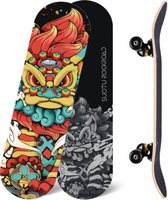 Suotu Skateboard - 80x20cm - ABEC-9 - 95A - schokabsorptie - Jongens - Meisjes - Volwassenen Skateboards