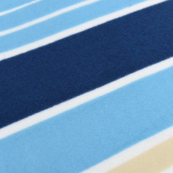 vidaXL Picknickkleed - Opvouwbaar - 200x150 cm - Blauw/Wit Picknickdekent - Buiten Dekens - Camping Matras - Picnic Blanket - Strandlaken van Vidaxl — afbeelding 4