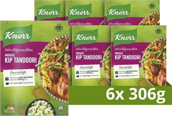 Knorr World Dishes Poulet Kip 6 boîtes x 306 grammes