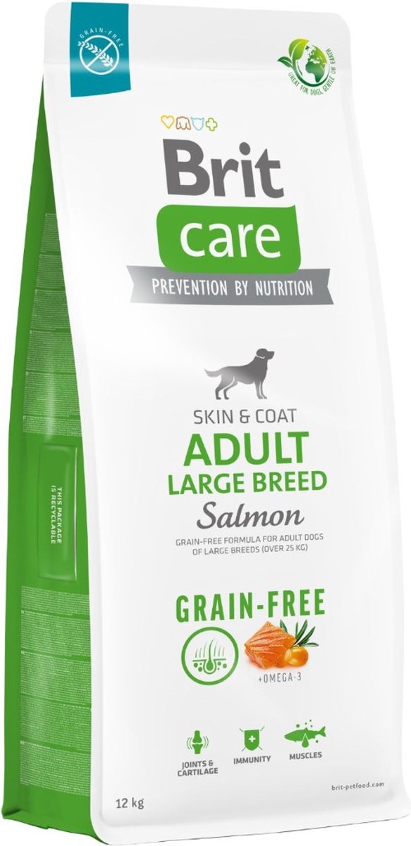Brit Brit Care Grain Free Adult Large Breed Salmon & Potato 12 kg - Hond