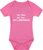 100 % Amsterdam Babyromper Meisje - amsterdammer - rompertje - romper - baby - 020 - meisjesromper