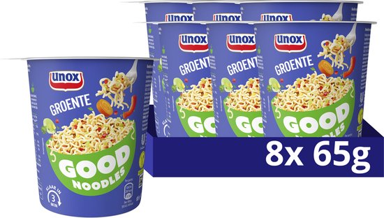 Unox Good Noodles Cup Légumes - 8 portions - Pack économique