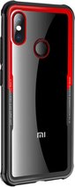 DrPhone TPU Hoesje - Telefoonhoesje - Soft Case - Donkere Rand - Geschikt voor Xiaomi A2 - Beschermend - Zwart & Rood