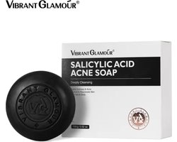 VIBRANT GLAMOUR Salicylzuur Acne Zeep – Gezichtszeep tegen Onzuiverheden & Verstopte Poriën –…