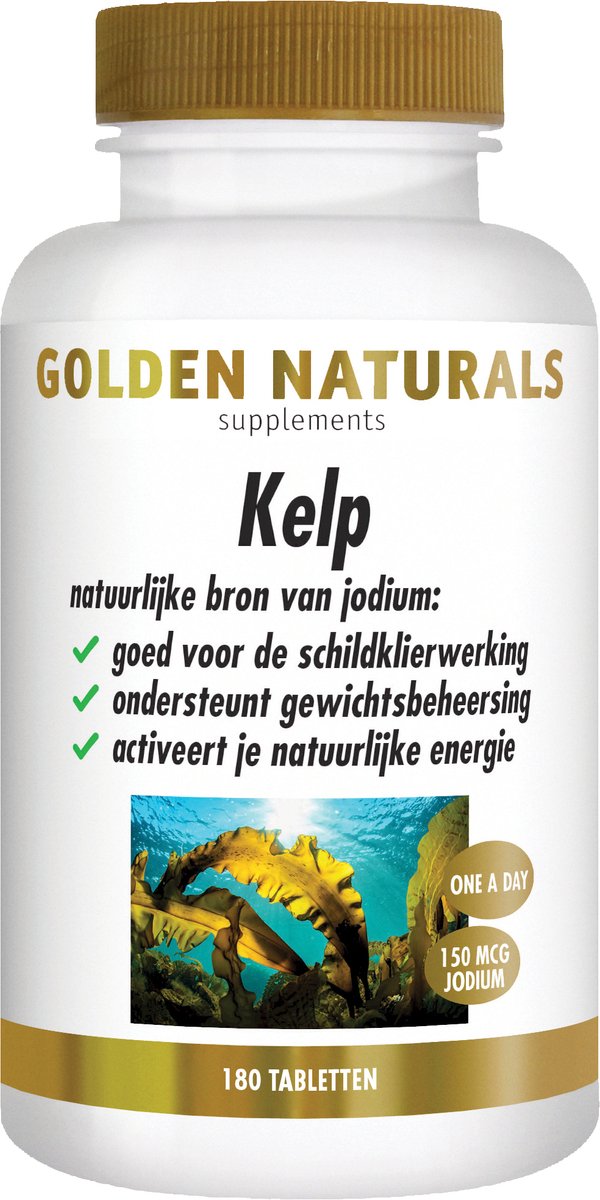 Goedkoopste Golden Naturals Kelp (180 veganistische tabletten