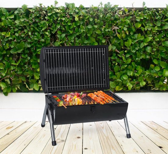 Houtskool Barbecue, Rookbarbecue, Mini BBQ, Tafelgrill, Picknick, Camping Grill, Grilloppervlakte (LxB) 38 x 52 cm van Ribelli — afbeelding 2