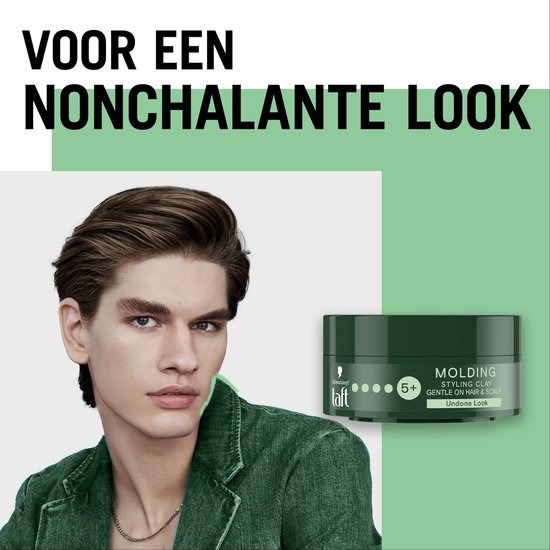 Taft Molding Clay - Haarstyling - Haarwax - Medium Hold - Voordeelverpakking - 6 x 75 ml