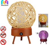 Meedeer UV-Muggenlamp-elektrische muggenlamp-UV-vliegtuig-bug zapper muggenmoordenaar-elektrische insectenbescherming, bug zapper lamp met nachtlampje - draagbaar - laag energieverbruik - USB kinderen veilig | Niet-toxisch | Geen straling