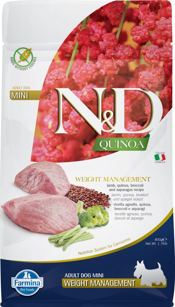 N&D N&D Quinoa Weight Management Mini 800 gram