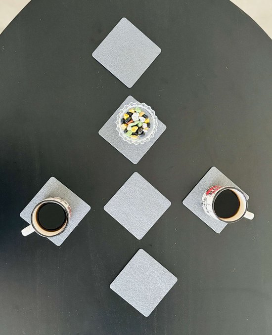 wortek Vilten onderzetters rond voor vazen bloemen glas - set van 6 - 15 cm / 20 cm / 25 cm - onderzetters glazen onderzetters glazen onderzetters onderzetters bloempot onderzetter vilt