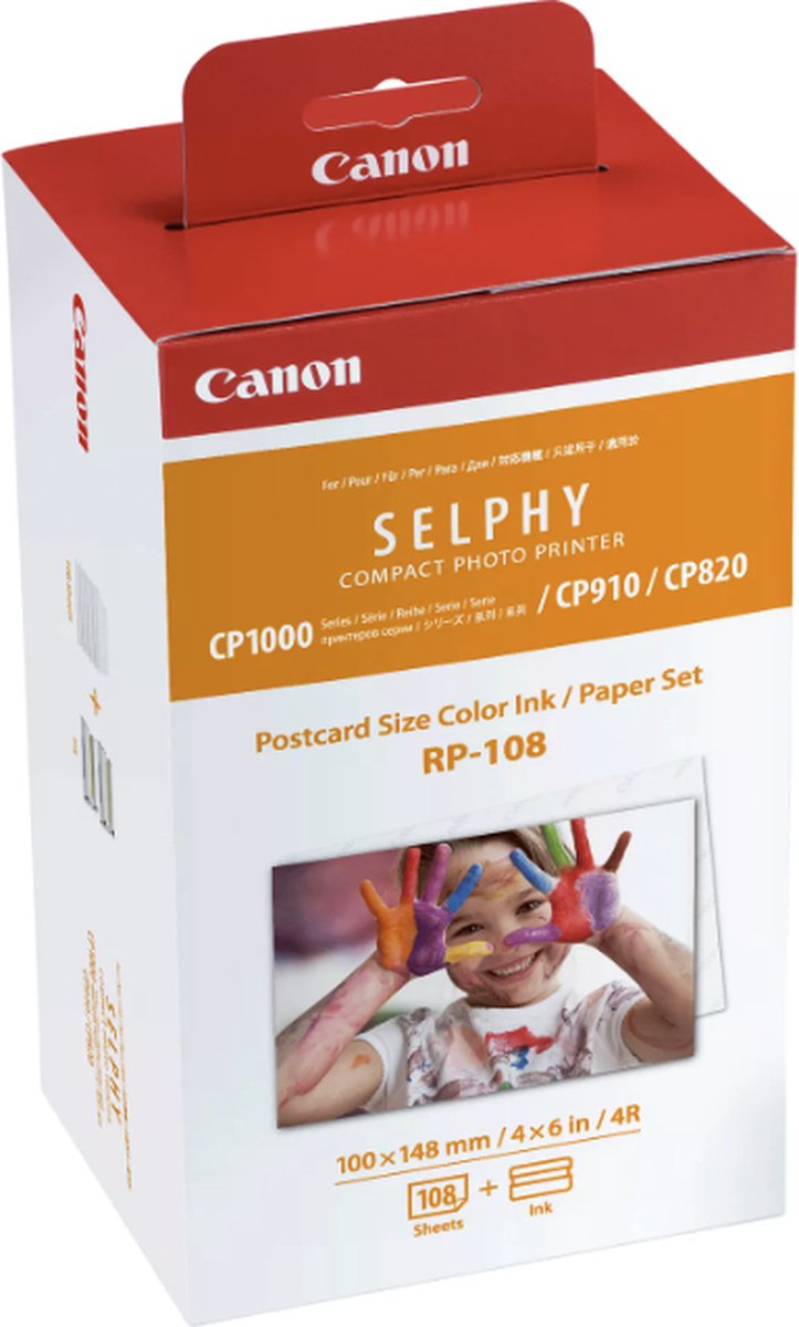Canon RP-108 - Inktcartridge / Kleur + 108 papiersheets op Prijzenvolger.com